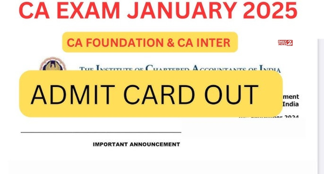 ICAI Foundation and Intermediate 2025: Easy way to download admit card