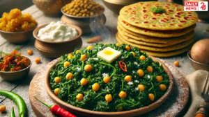 Chickpea Greens and Makki ki Roti Recipe The Perfect Winter Combo