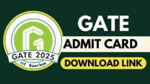 Download GATE 2025 Admit Card From January 7 Check Full Details