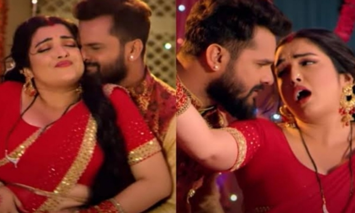 Khesari Lal Yadav and Amrapali Dubey's Kariha Kothariya Mein Pyaar songs create waves on social media