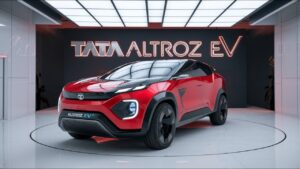 The Tata Altroz EV 2025 Electrifying Premium Hatchback Driving