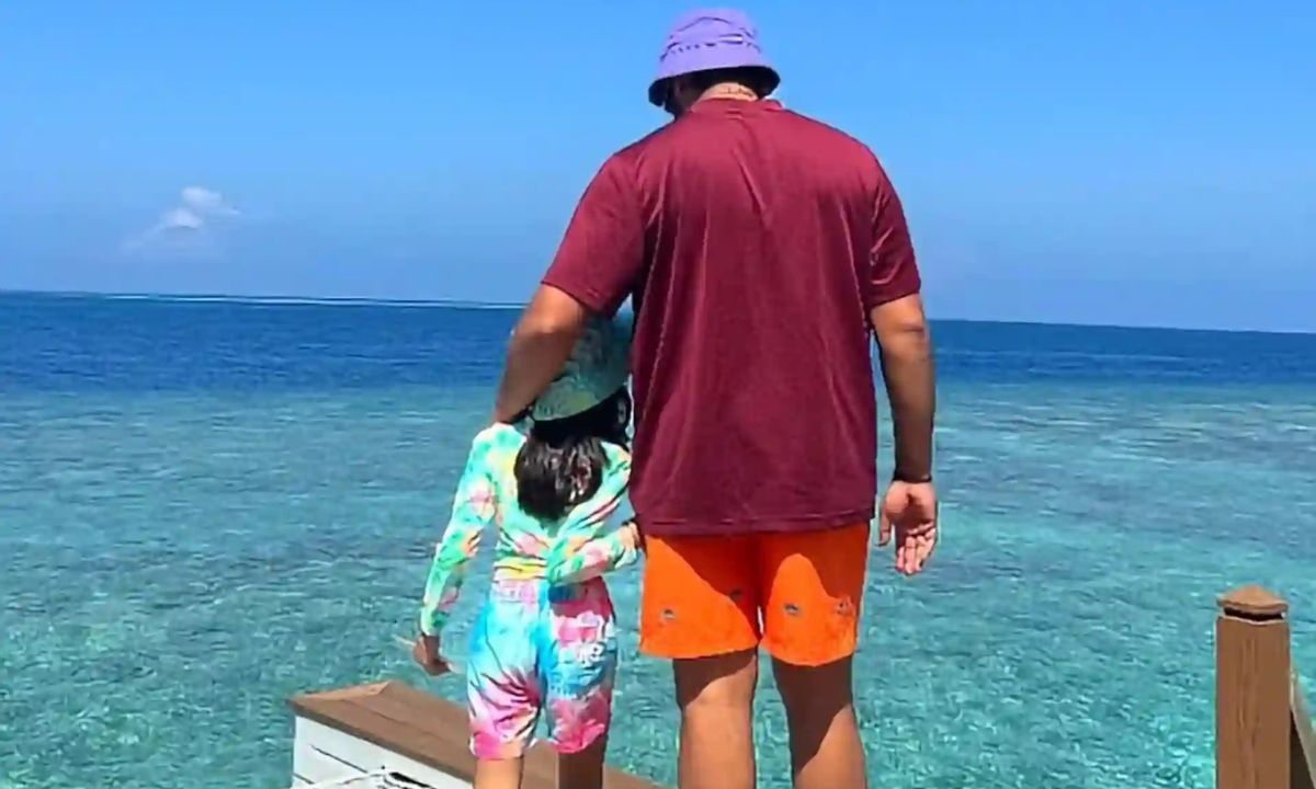 Rohit Sharma Heartwarming Maldives Vacation with Daughter Samaira Before IPL 2025