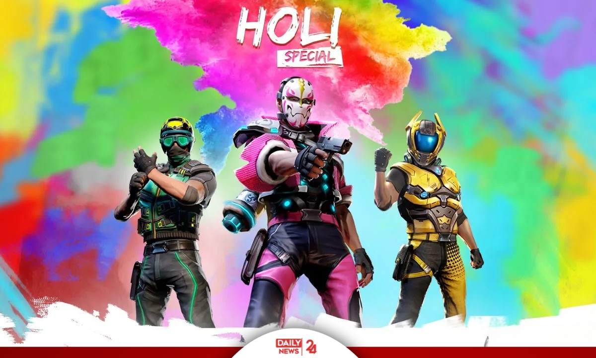 Celebrate Colors with Free Fire Holi Hai Event Exciting Rewards And Faded Wheel Details