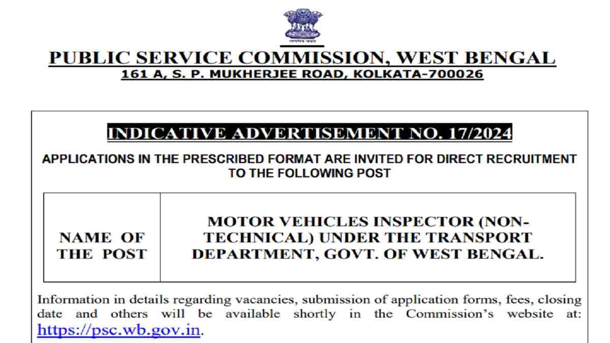 WBPSC Miscellaneous Recruitment 2025 