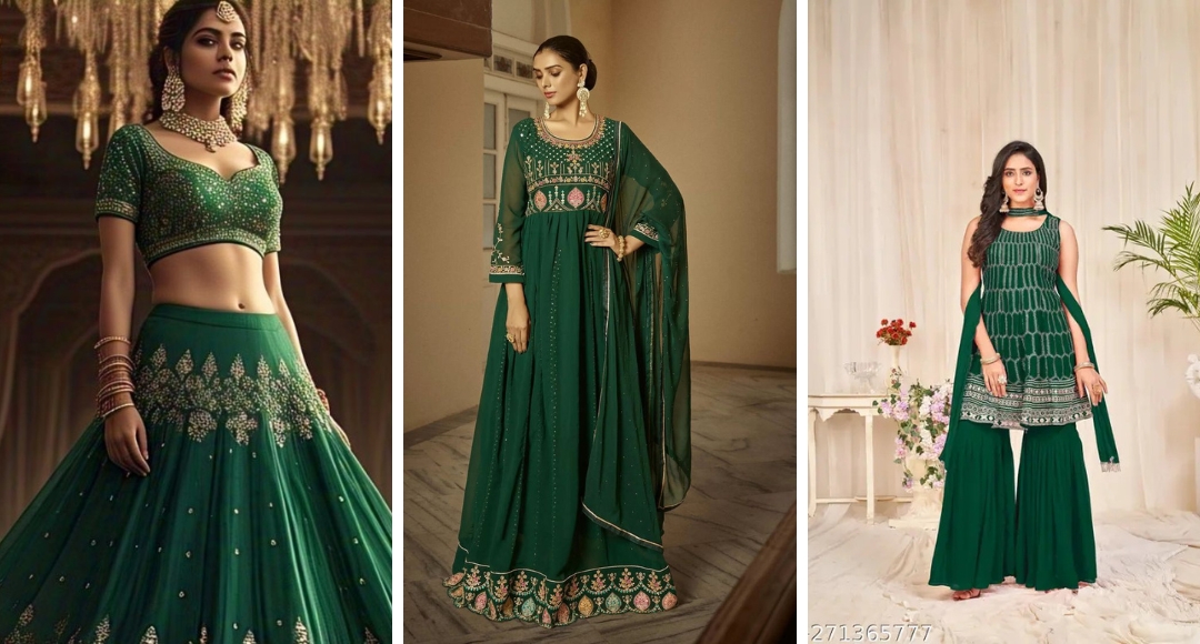 Eid Special: Dazzle in Gorgeous Green Suit This Festive Season