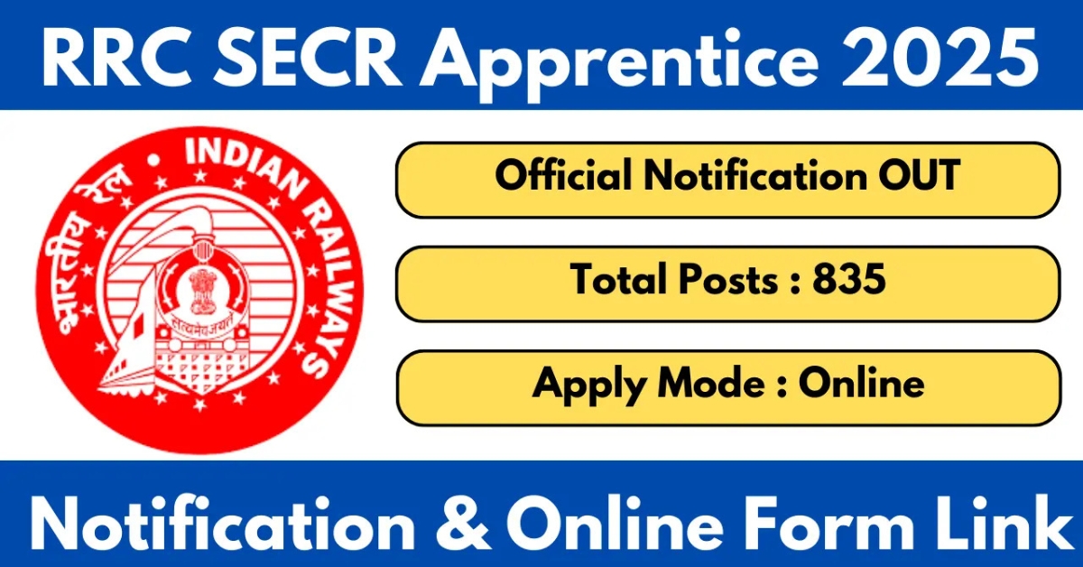 SECR Apprentice Bharti 2025