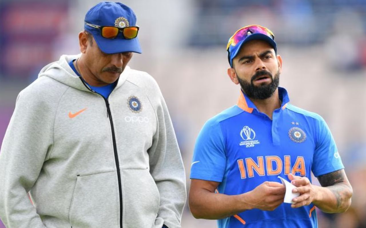 Ravi Shastri and Virat Kohli
