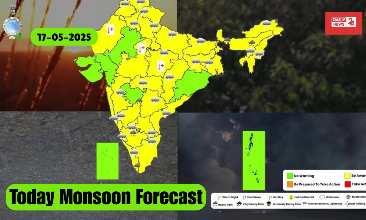 today monsoon forecast 2025