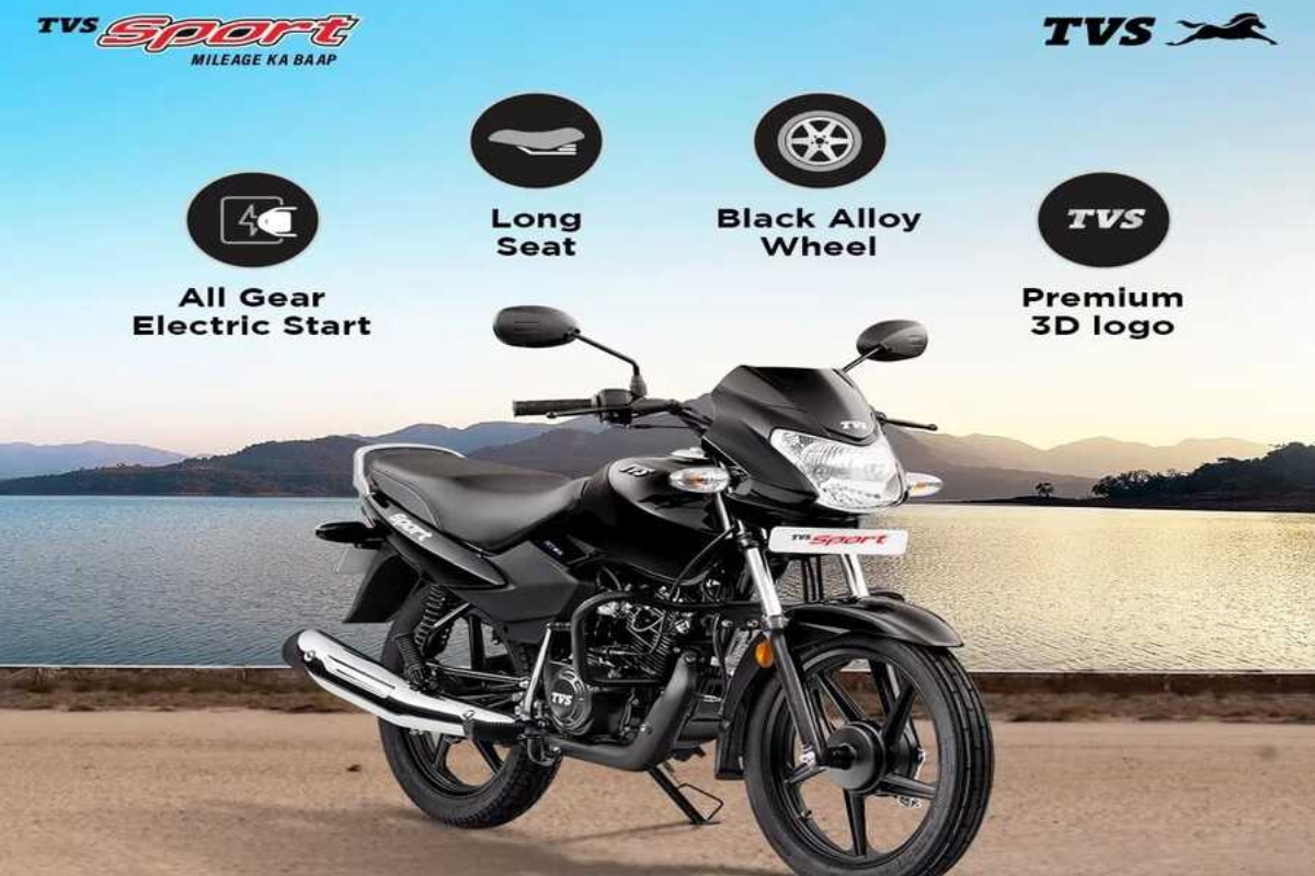 TVS Sport ₹60,400 पासून रोजच्या प्रवासासाठी योग्य आणि बजेटमध्ये बसणारी बाईक
