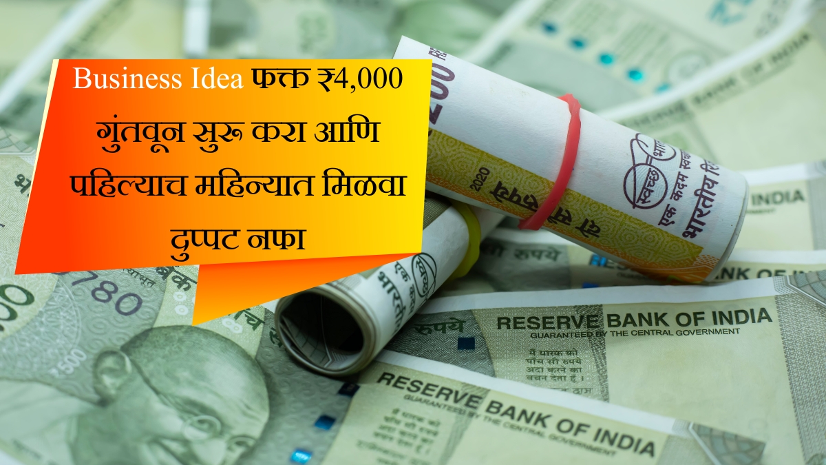 Business Idea फक्त ₹4,000 गुंतवून सुरू करा आणि पहिल्याच महिन्यात मिळवा दुप्पट नफा