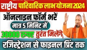 बस 2 मिनट में घर बैठे पाएं 30,000 रुपये! जानिए कैसे करें Rastriya Parivarik Labh Yojana 2024 में तुरंत आवेदन