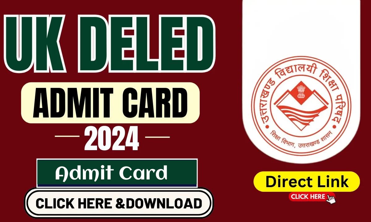 Uk D.El.Ed Admit Card Download