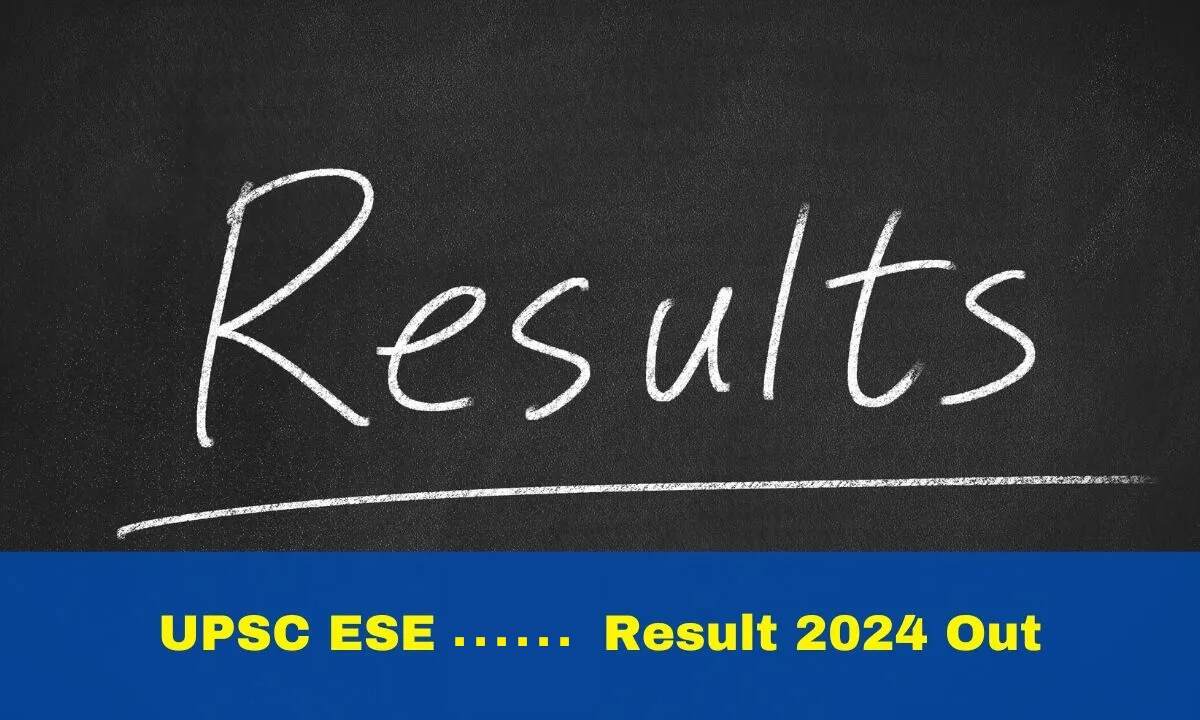 UPSC ESE Result 2024