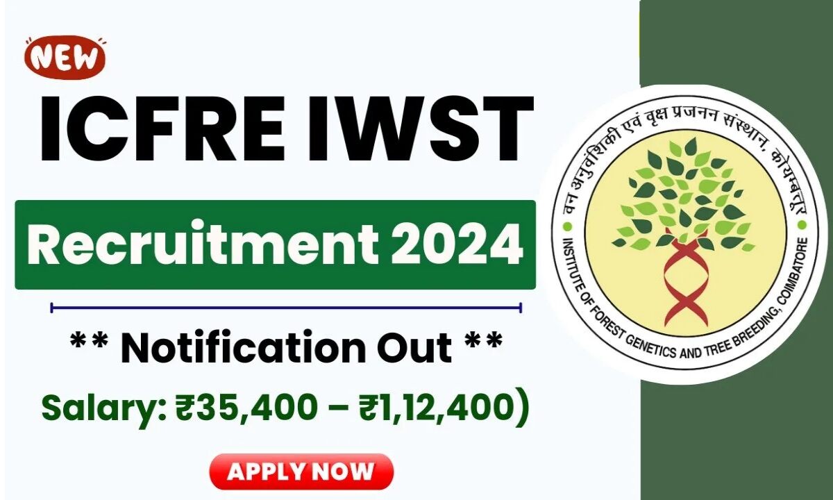 ICFRE IWST Recruitment