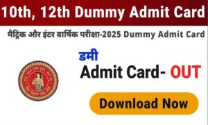 BSEB Dummy Admit Card 2025 जारी: 10वीं और 12वीं के छात्र ऐसे करें अपना एडमिट कार्ड डाउनलोड