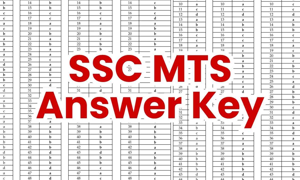 SSC MTS Answer Key 2024