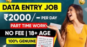 Data Entry Work From Home: पार्ट-टाइम काम करके रोज कमाएं 2000 तक छात्रों के लिए सुनहेरा अवसर