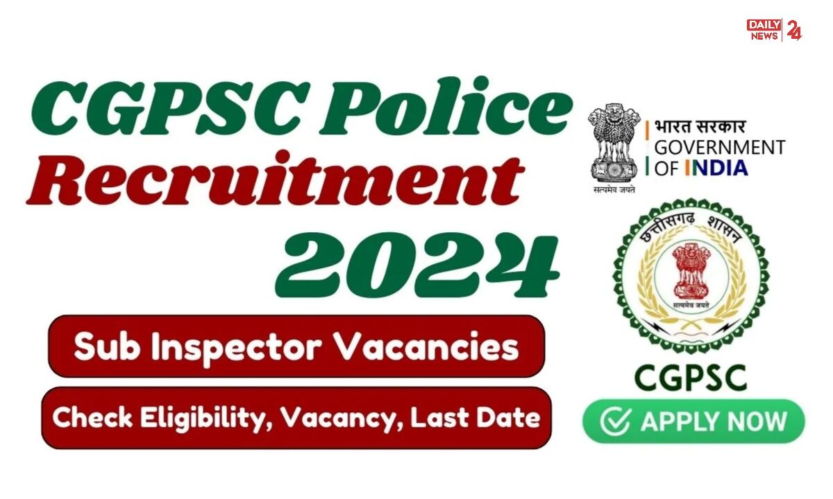 CGPSC SI Recruitment 2024