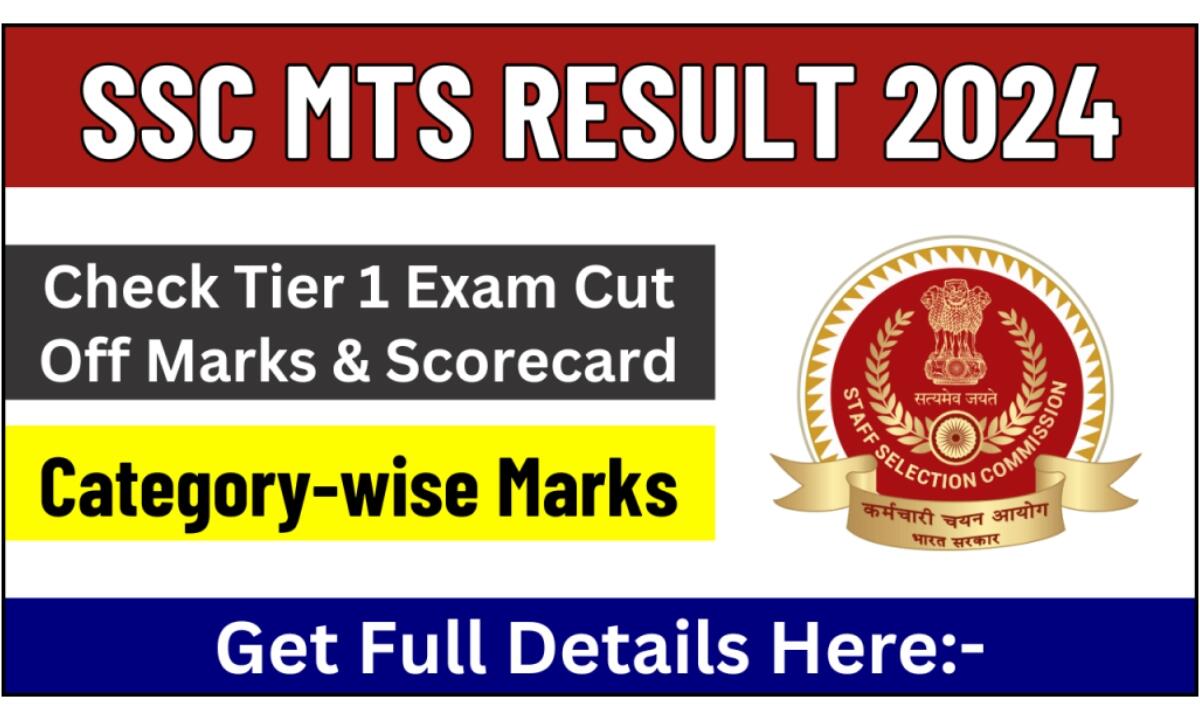 SSC MTS Tier 1 Result 2024