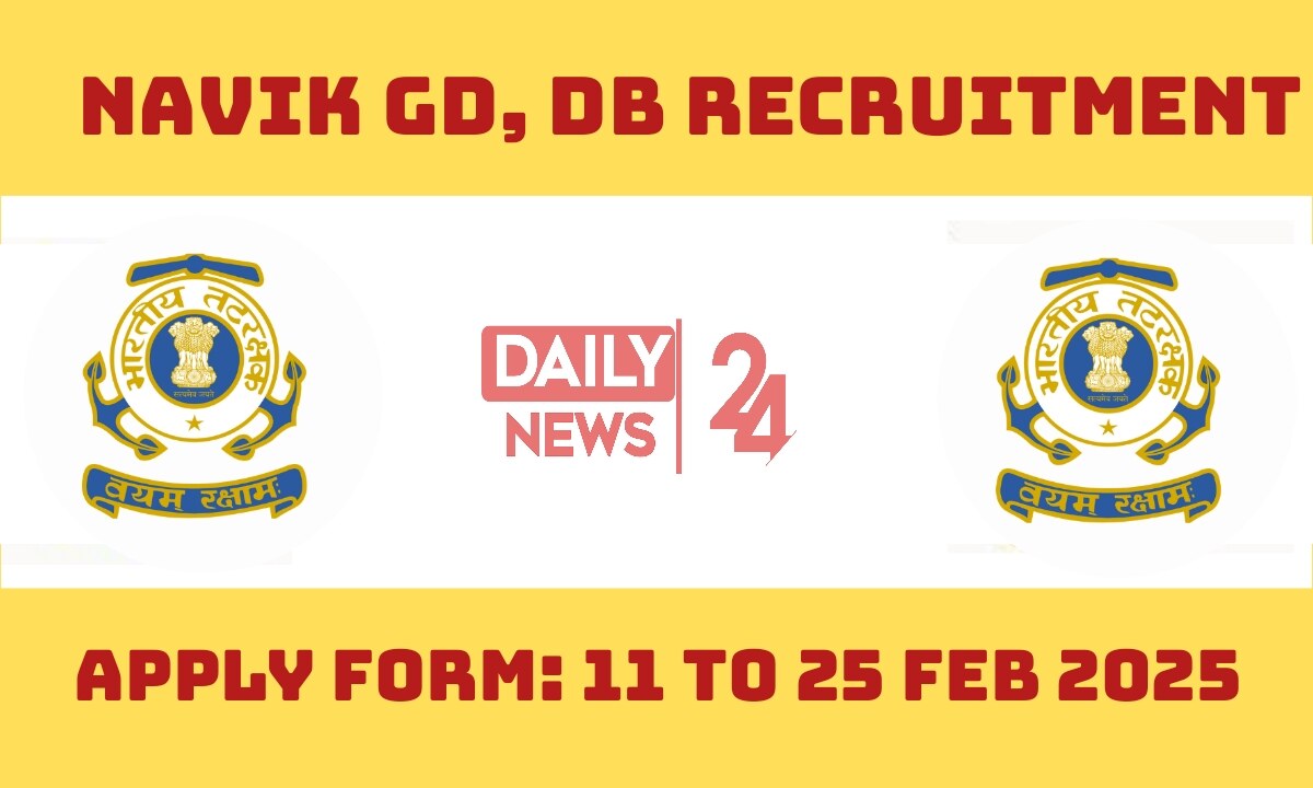 NAVIK GD, DB Recruitment 2025