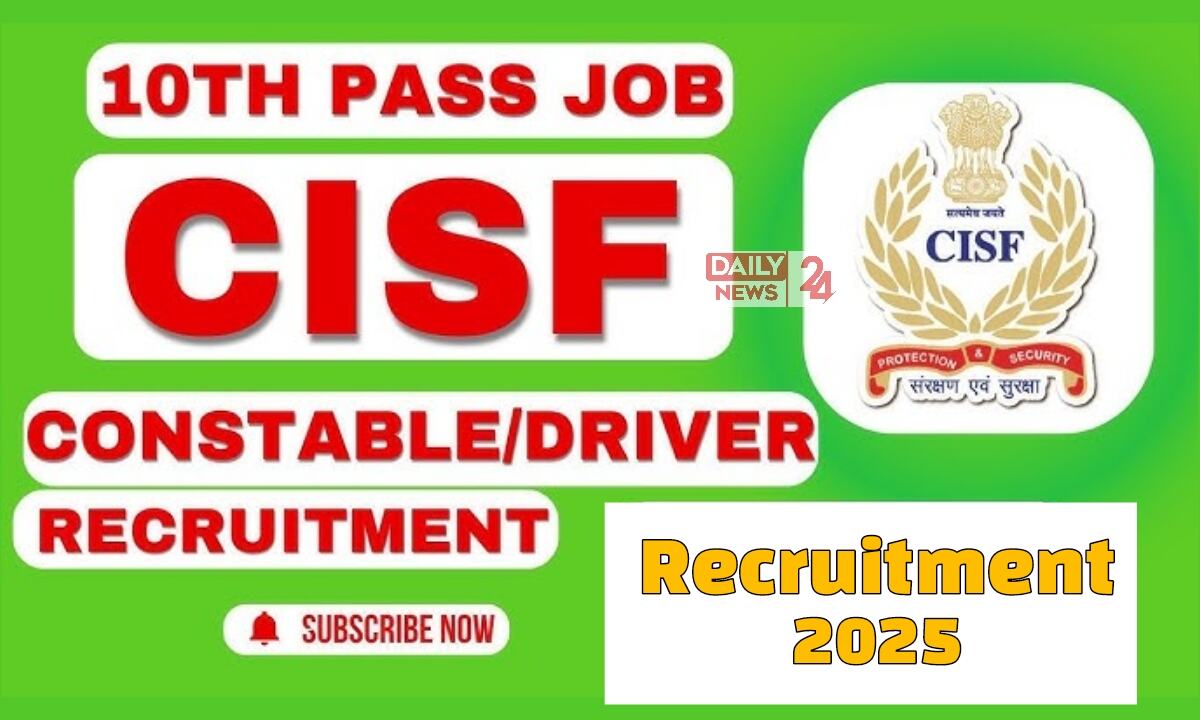 CISF Constable Driver Recruitment