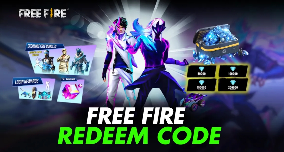 Garena Free Fire MAX के आज के रिडीम कोड पाएं फ्री डायमंड्स स्किन्स और हथियार