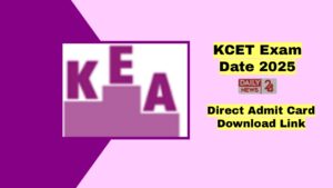 KCET Exam Date