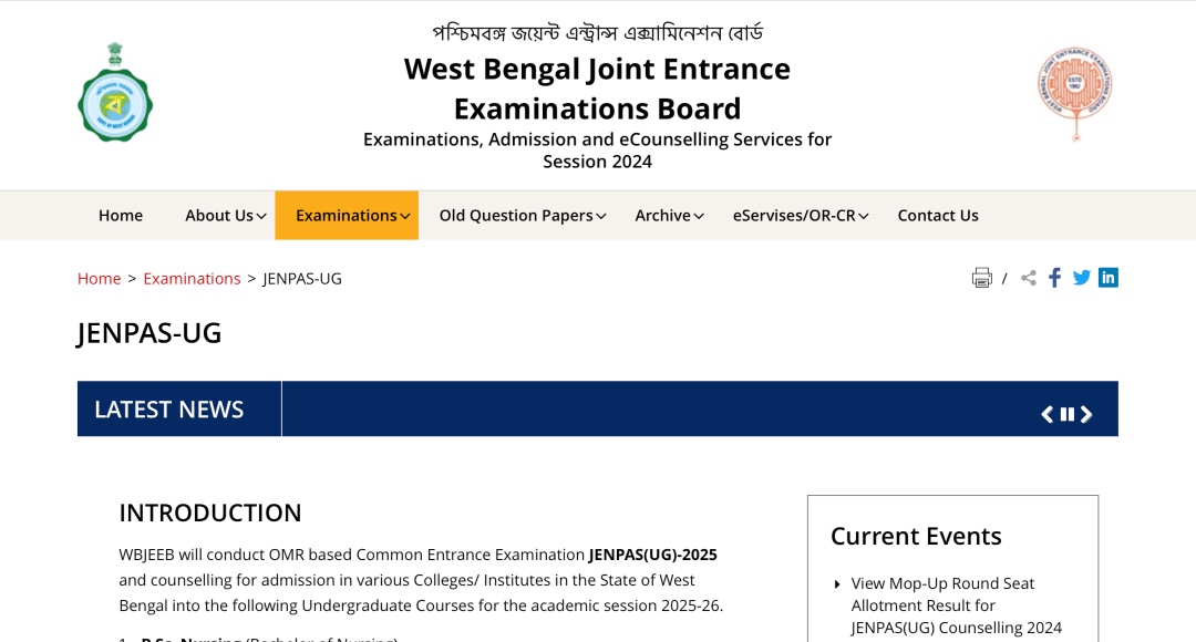 JENPAS UG Exam Date