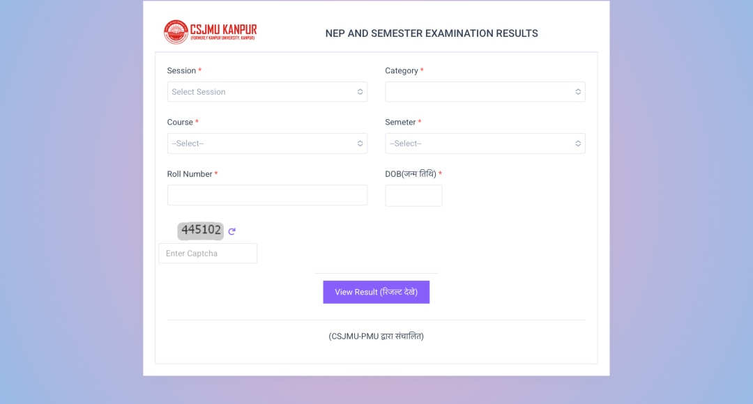 CSJMU Result 