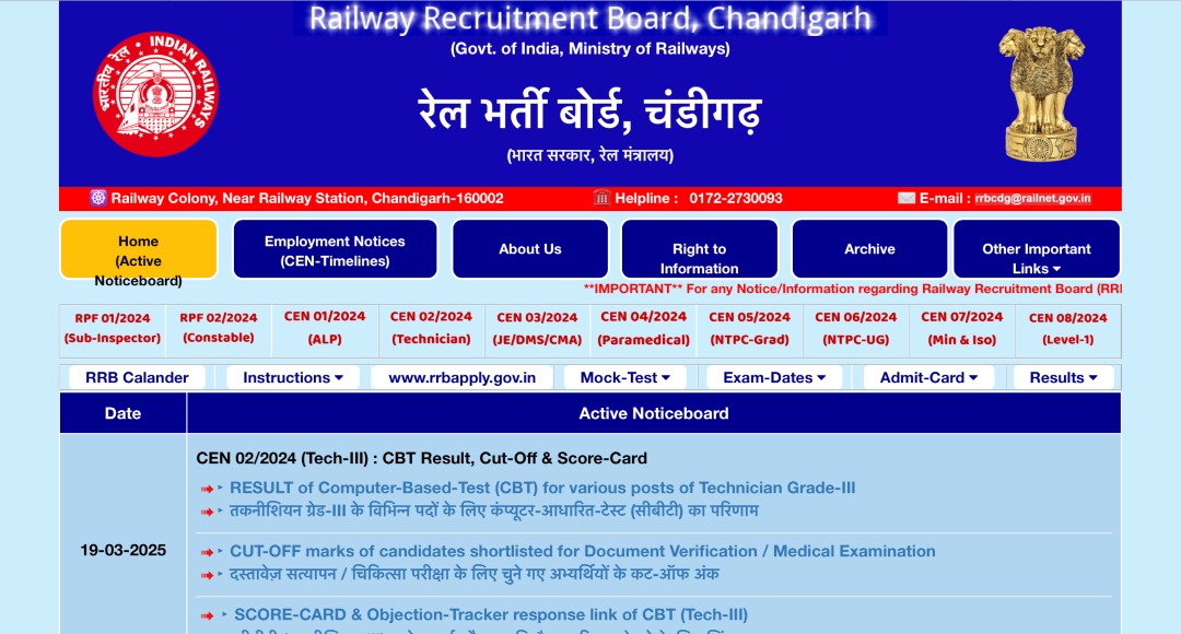 Railway Group D Admit Card 