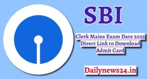 SBI Clerk Mains Exam Date