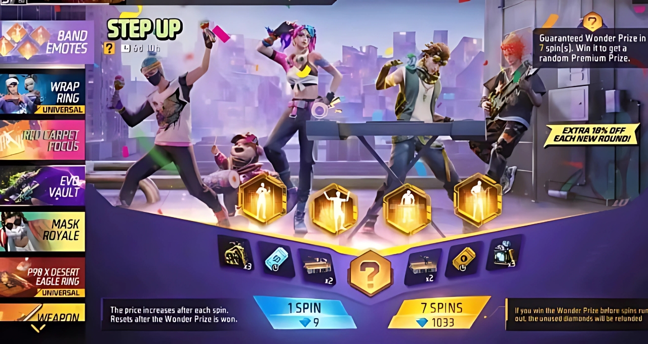 Free Fire Wonder Vault Event