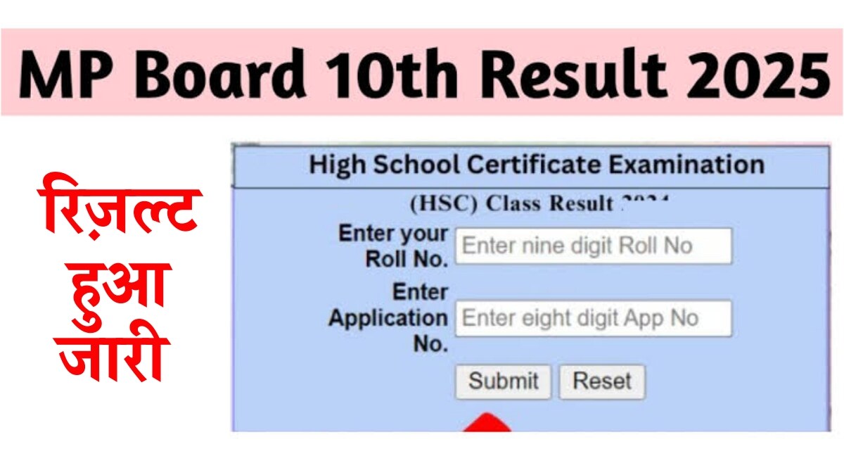 MP Board Result 2025