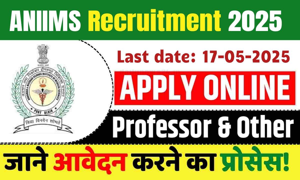 ANIIMS Recruitment 2025