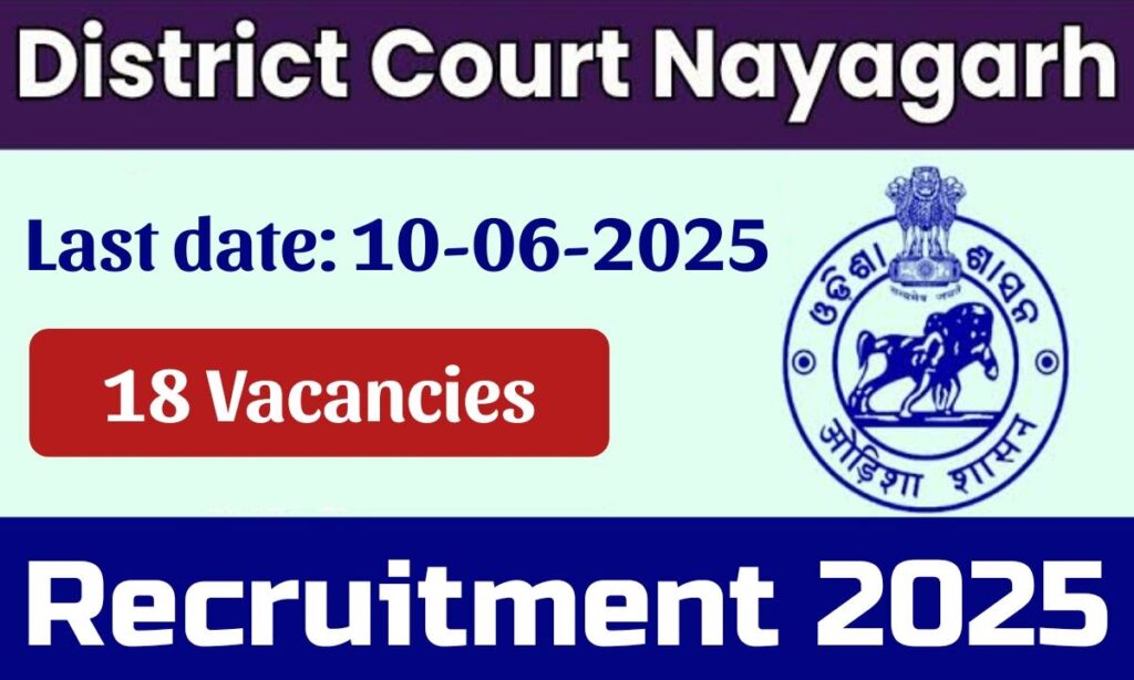 District Court Nayagarh Recruitment 2025