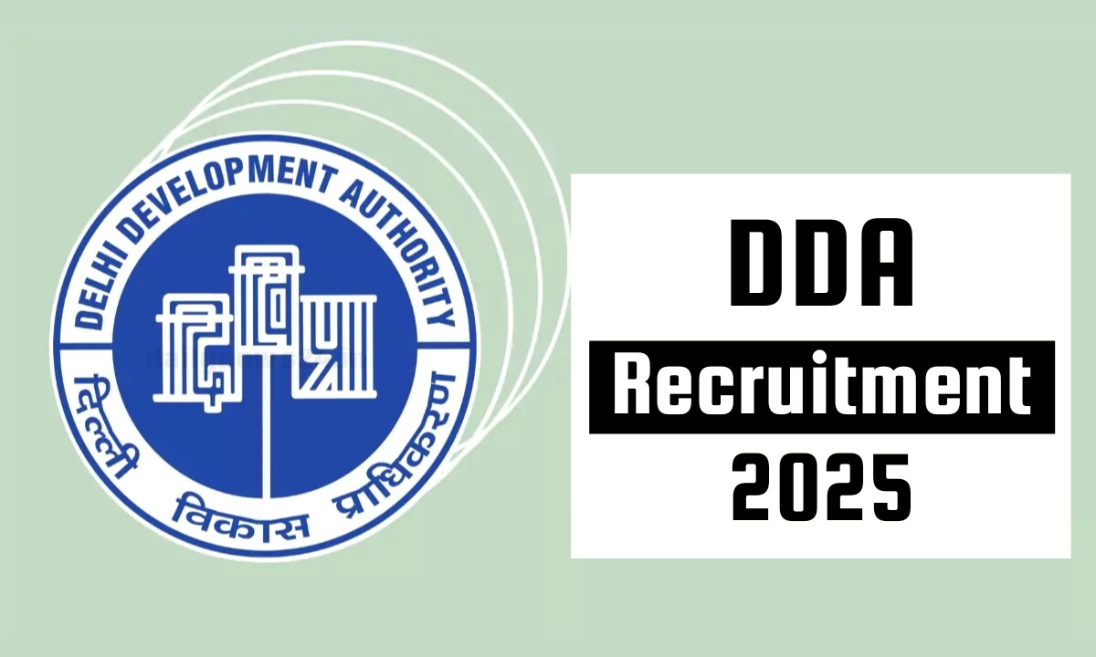 DDA Recruitment 2025
