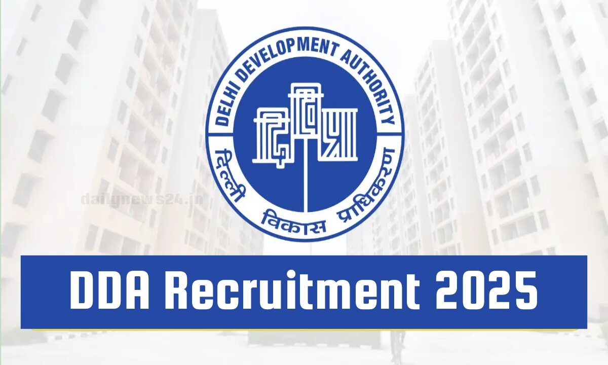 DDA Recruitment 2025