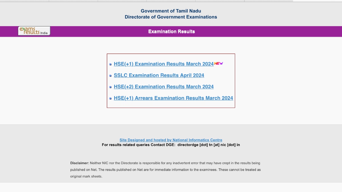 TN 12th Result
