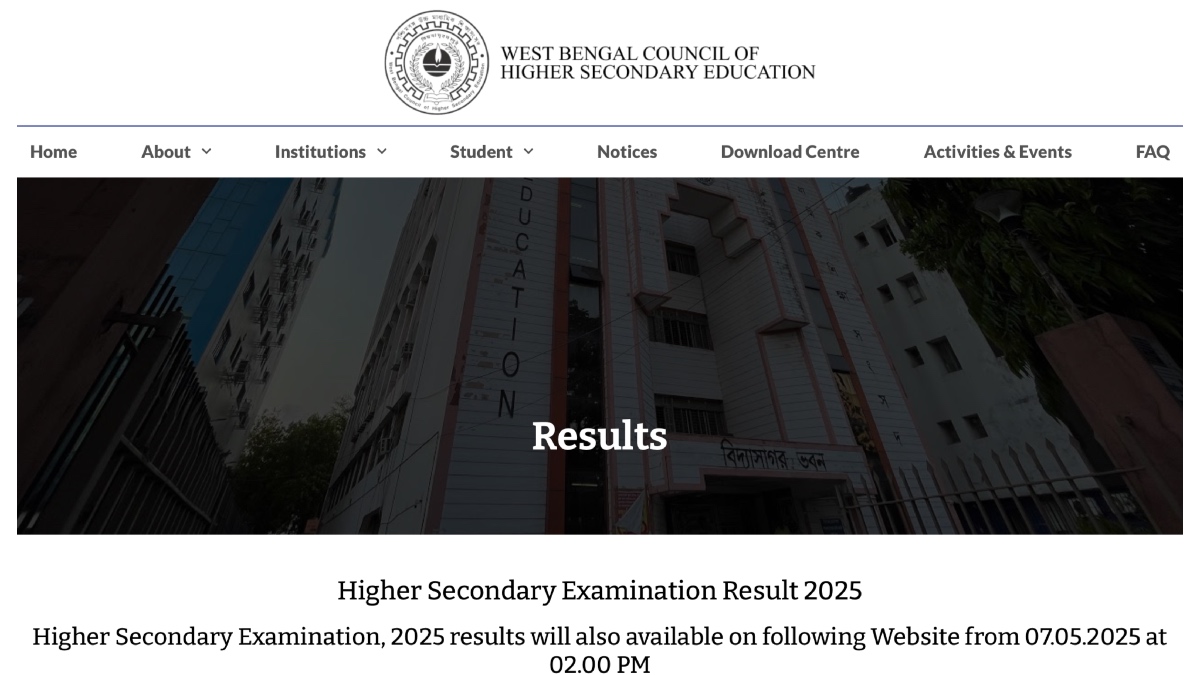 WBCHSE 12th Result
