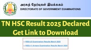 TN HSC Result