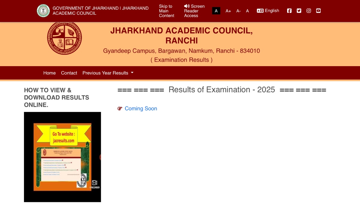 JAC 10th 12th Result