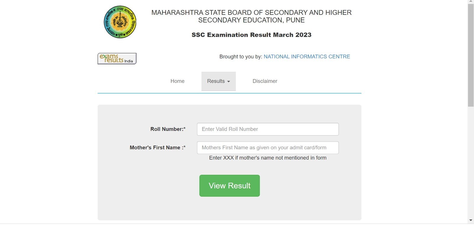 Maharashtra SSC Result