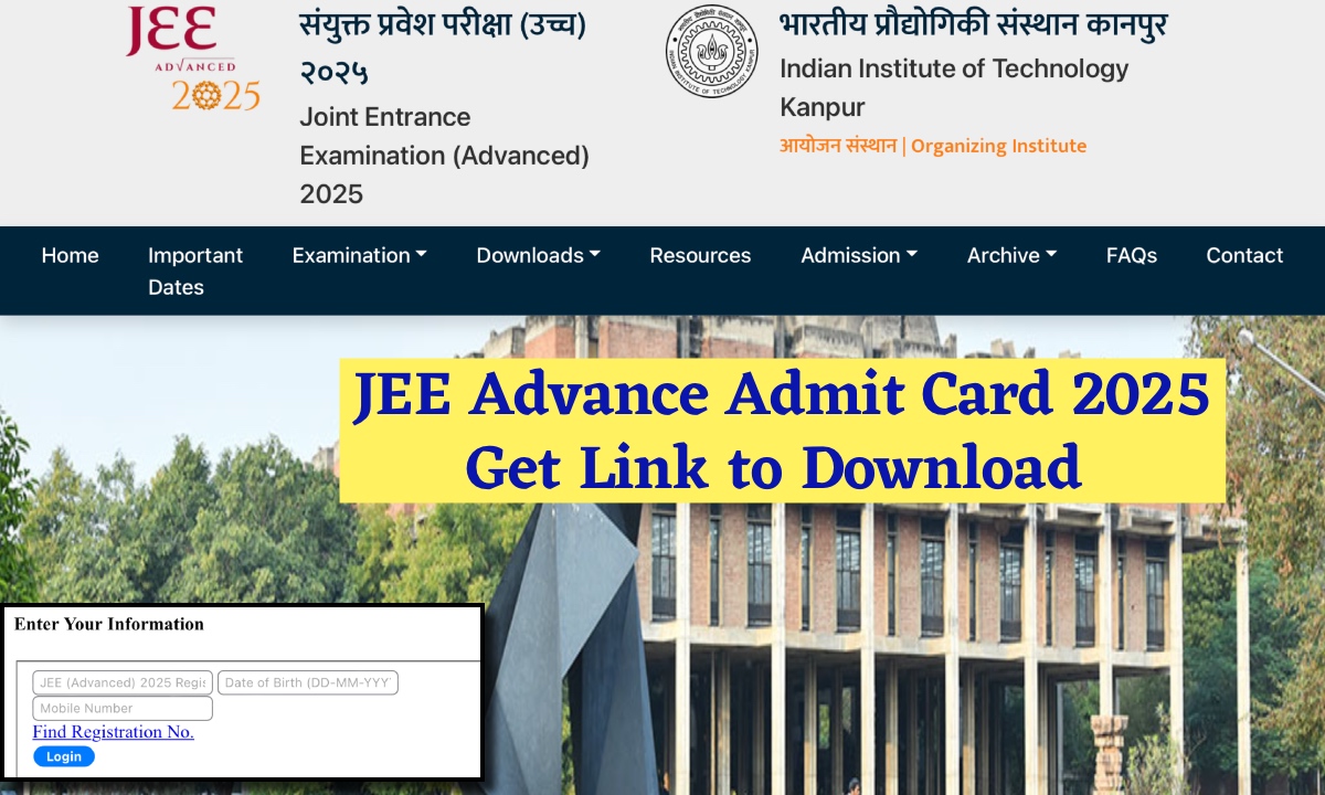 JEE Advance Admit Card