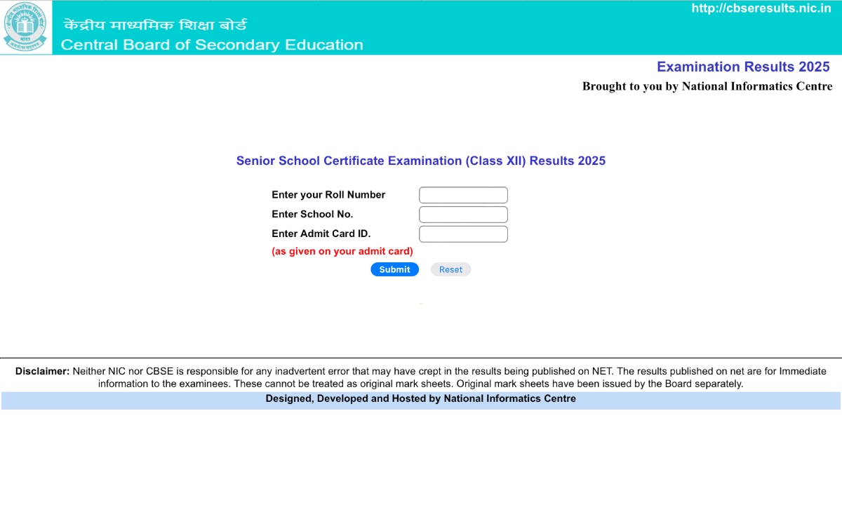 CBSE Class 12th Result