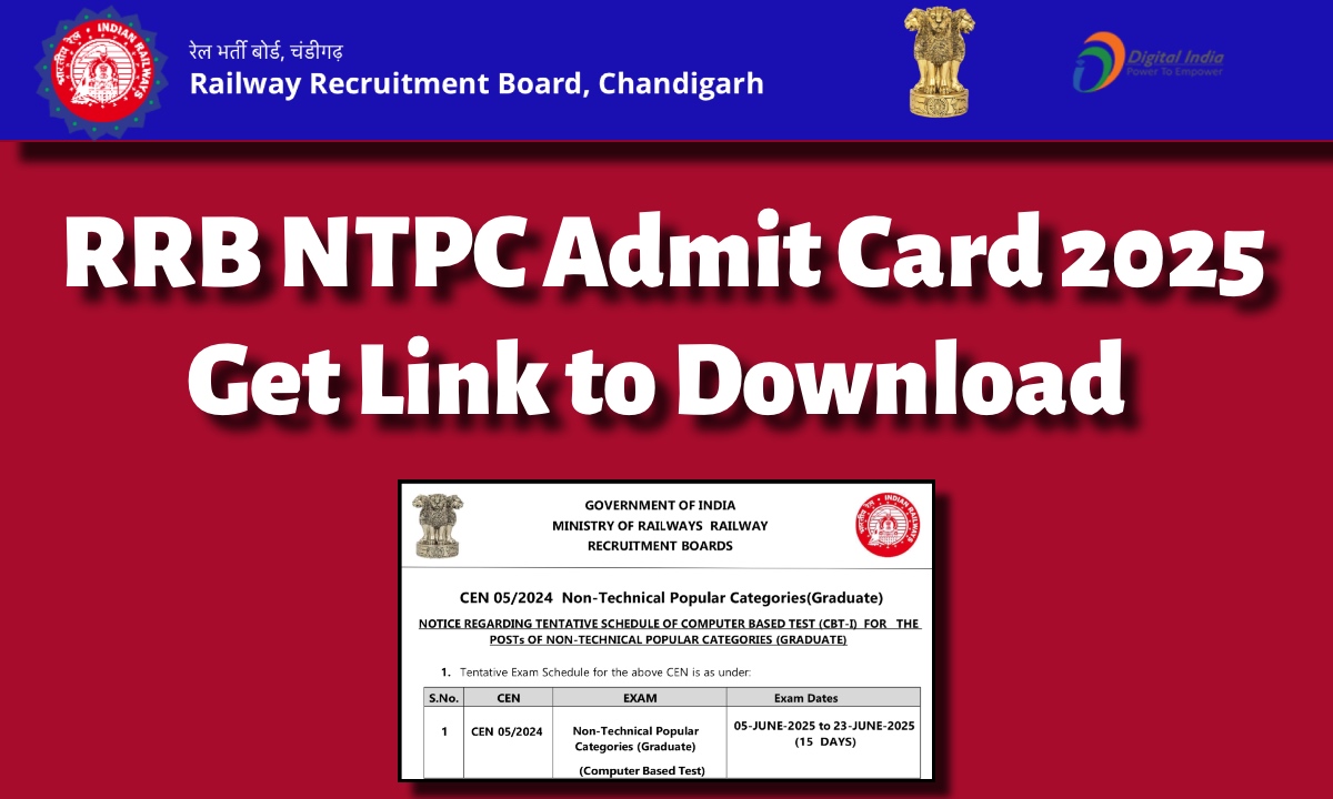 RRB NTPC Admit Card