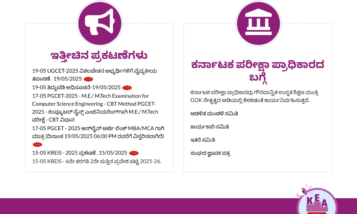 KCET Result Date