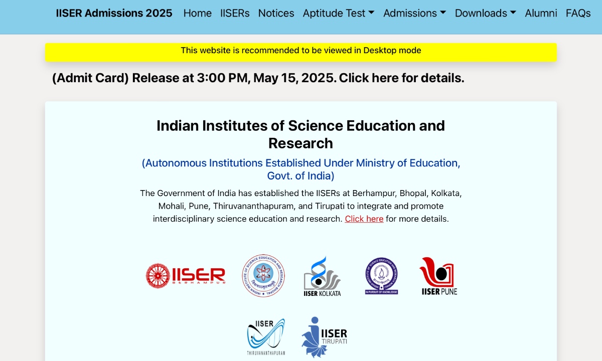 IISER Exam