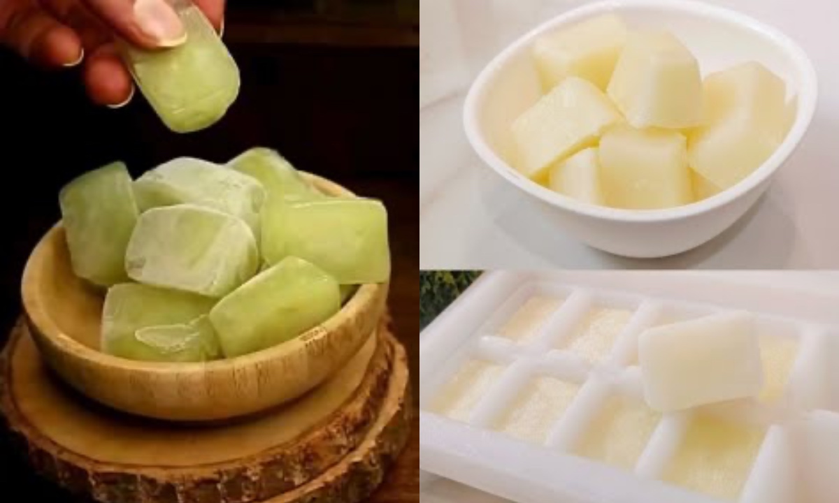 DIY Tan Removal Ice Cubes