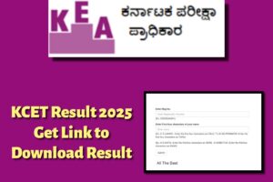 KCET Result