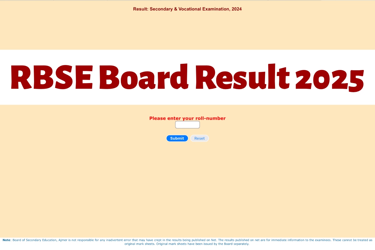 RBSE Board Result